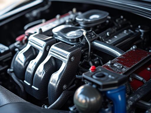 高機能エンジンベイのクローズアップ